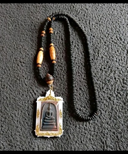 Thai buddha blackened copper - buddha,