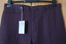 Brioni Stretch Cotton Purple Trousers, Made in Italy IT 52 UK 36 - Retail £850