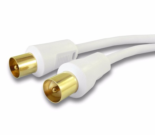 Long white 30m aerial lead - 30m, tv