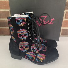 Iron Fist sugar skull lace up
