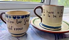 Vintage motto ware - motto, cup