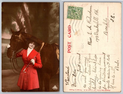 Woman red riding habit - red,