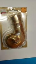 Cast solid brass foot rail - cast,