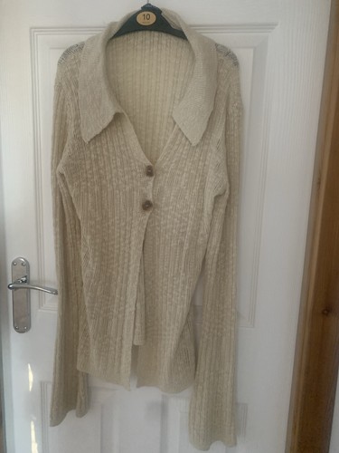 Women cardigan size beige - women's, 10