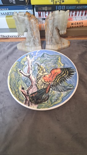 Hand painted plate kea - plate, mt