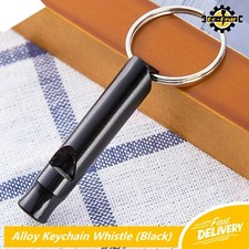 ALLOY KEYCHAIN WHISTLE Loud Dog Training Panic Camping Sport Referee Keyring