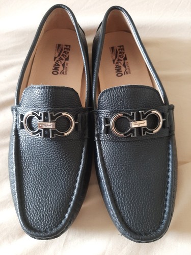 Ferragamo leather driving - leather,