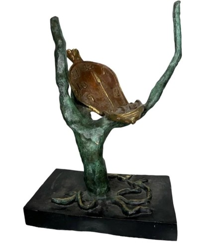 Salvador dali bronze sculpture - bronze,