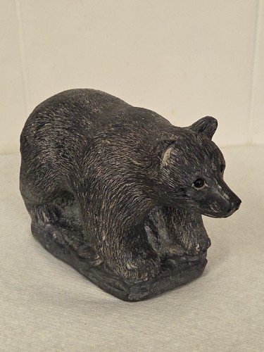 Vintage soapstone bear - soapstone,