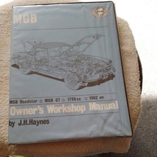 Haynes Manual For MGB 1962 to