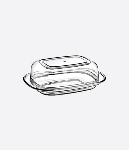 Butter dish with - lid, holder