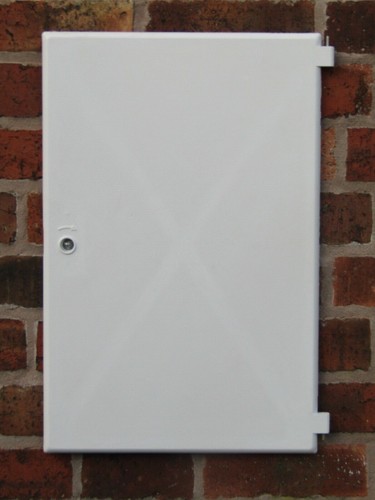 Electric meter box door - meter,