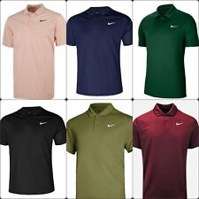 Mens Nike Polo Shirt Golf Sports Breathable Short Sleeve Tennis Tops M-3XL