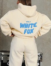 🎁Kids Girls White Boutique fox Tracksuit 2PCS Set Hoodies Fleece Sports UK Size