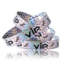 500pcs Holographic Silver VIP