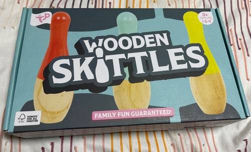 Wooden skittles set - skittles,
