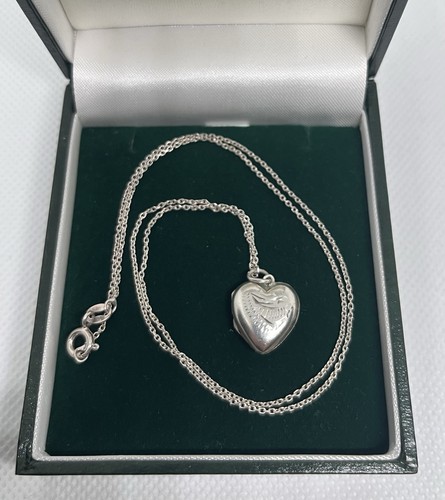 Silver heart shaped vintage - shaped,
