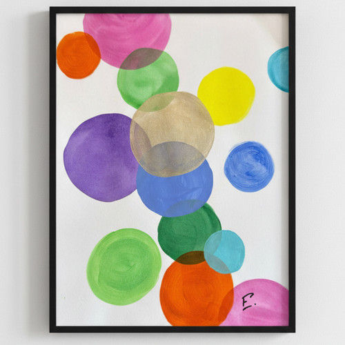 Original bold abstract - bold, acrylic