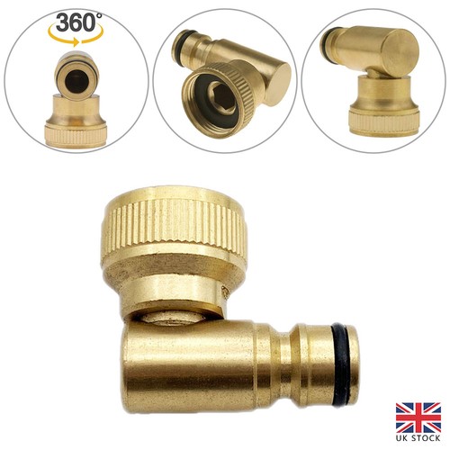 Brass swivel elbow - water, fed
