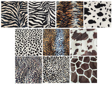 SUPER SOFT ANIMAL PRINT VELBOA FAUX FUR VELOUR FABRIC CRAFT MATERIAL 60" WIDE