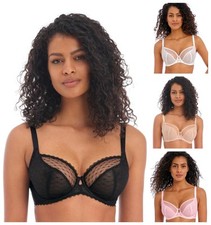 Freya Signature Bra Plunge Underwired Semi Sheer Supportive Womens Bras 400502