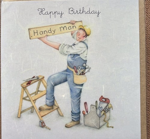 Handy man birthday card - card,,