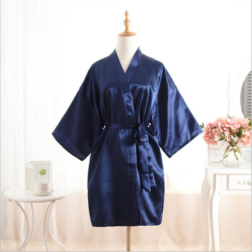 Silk satin robe wedding - satin,