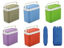 10L Cool Box, Cooler Box Insulated Camping for Picnics Festivals Camping Rattan