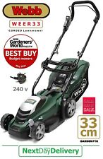 new Webb Mains 240V Corded Electric Lawnmower 13" 33cm WEER33 5055661901079 