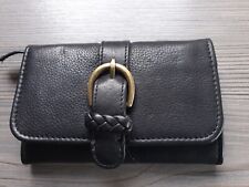 FAT FACE HARLOW ROUND BUCKLE FOLDOVER  LEATHER PURSE.