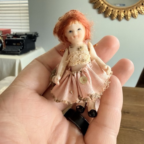 Vintage 1940s all bisque - bisque, penny
