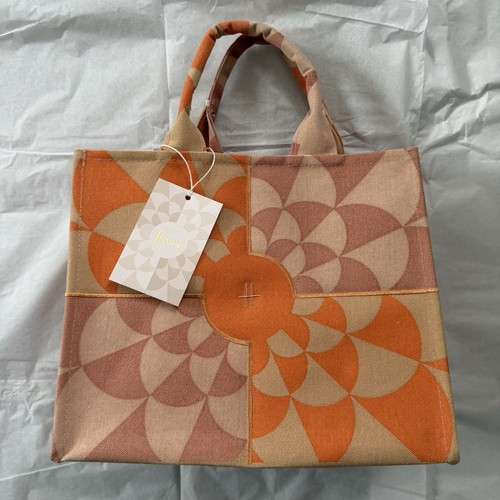 Harrods orange canvas shopping - harrods,