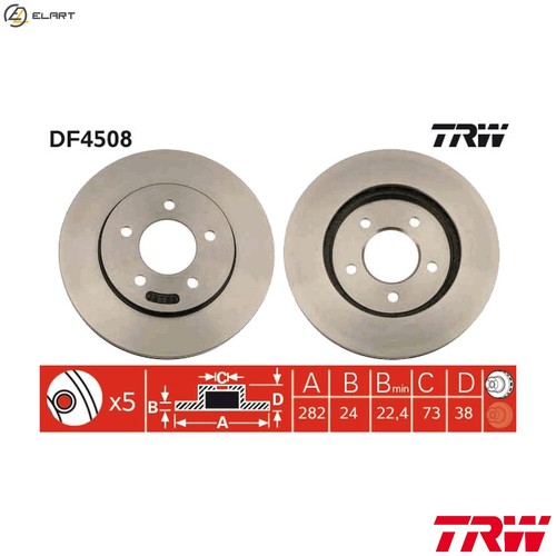 Brake disc df4508 for - df4508,