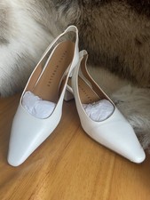 pedro Miralles white slingback