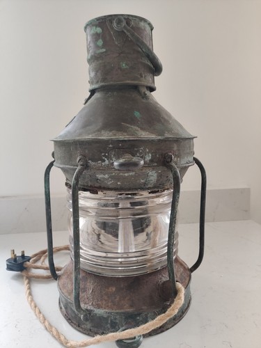 Vintage anchor ship lantern - vintage,