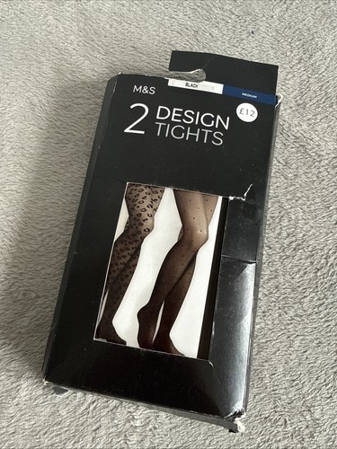 Design tights pack black - m&s,