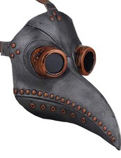 Plague Doctor Bird Mask Long Nose Beak Cosplay Steampunk Halloween Costume Props