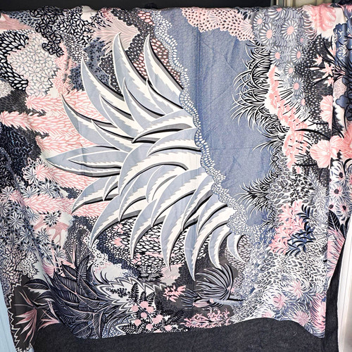 100 silk large square scarf - square,