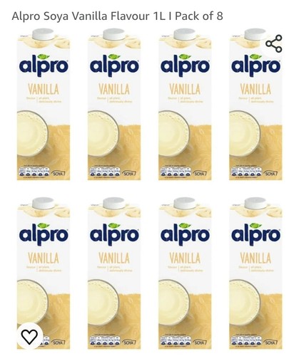 Alpro vanilla soya milk - 8,