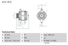 Bosch Generator For Chevrolet