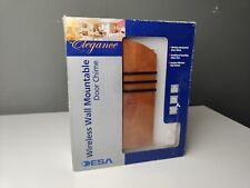DESA WIRELESS WALL MOUNTABLE DOOR CHIME / DOOR BELL - Real Wood! Real Chimes!