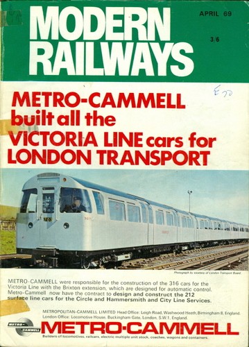 1969 modern railways magazine - 1969,