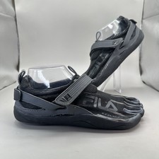 FILA SkeleToes Men's 9 Black EZ-Slide Water Barefoot Running Shoes 1PK010EX-021