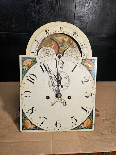 Antique day longcase - 8,