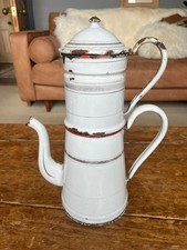 Vintage french enamel coffee - vintage,