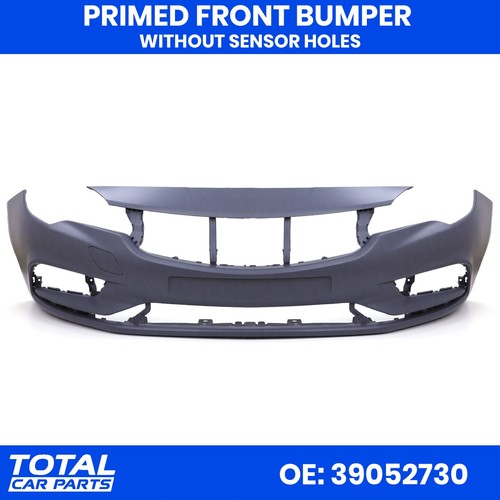 Primed front bumper - primed, without