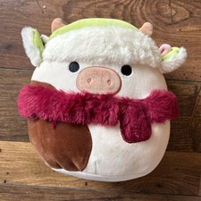 Ronnie The Cow Squishmallow 8” With Scarf And Hat