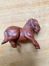 Japanese Carved Wooden Signed