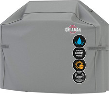 Grillman BBQ Cover, Gas Barbecue Cover Fits Weber BBQ, Char Broil, Outback and M