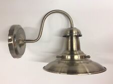 Searchlight 5331-1AB Fisherman Style Antique Brass Wall Light, No Well Glass